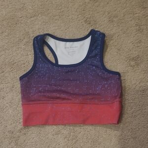 Joe Fresh Blue and Red Sports Bra